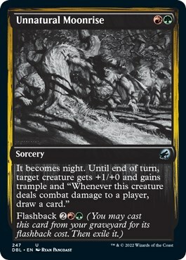 Unnatural Moonrise Card Front