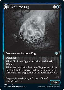 Biolume Egg // Biolume Serpent Card Front