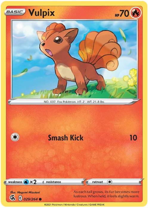 Vulpix Card Front