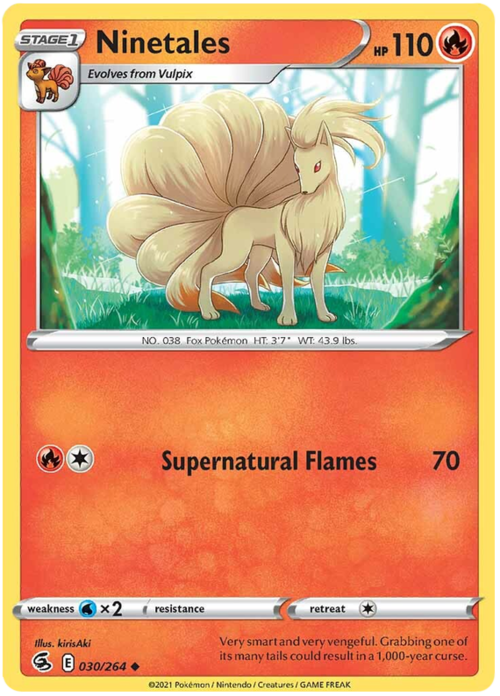 Ninetales Card Front