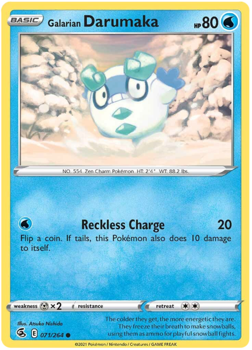 Galarian Darumaka Card Front