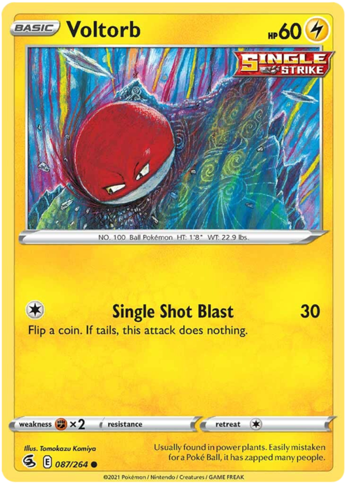 Voltorb Card Front