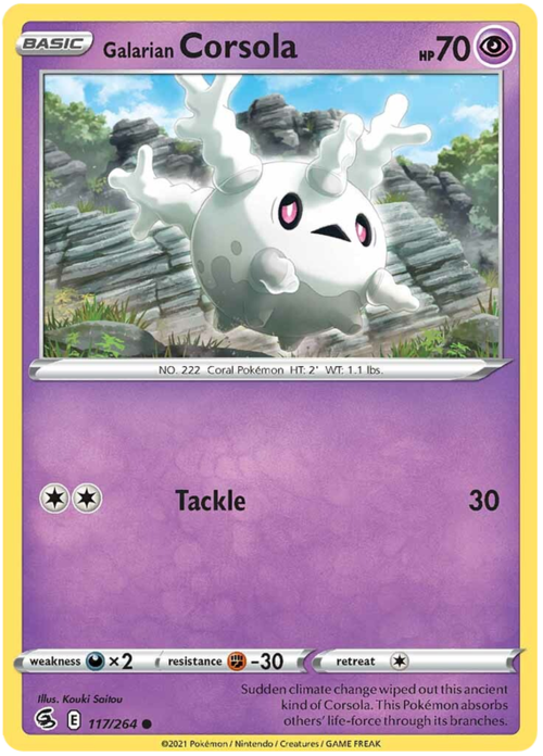 Galarian Corsola Card Front