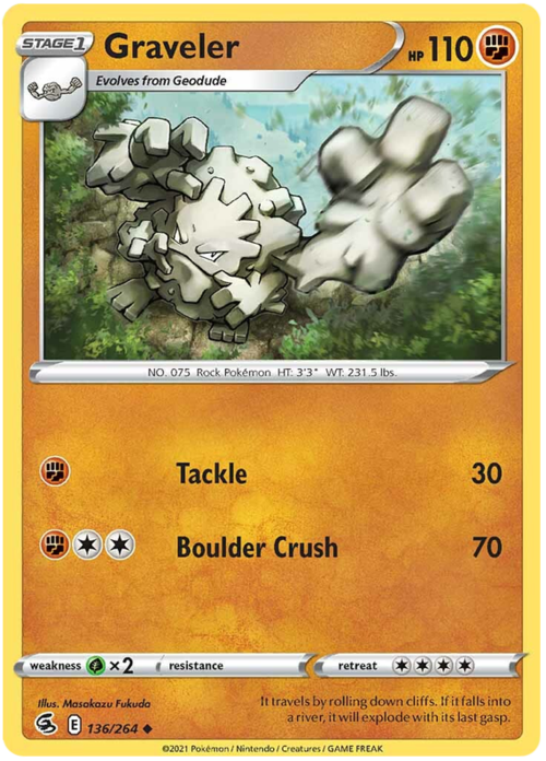 Graveler Card Front