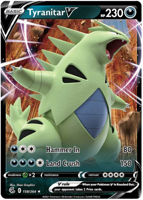 Tyranitar V Card Front