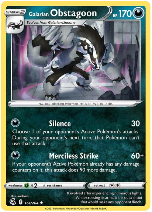 Galarian Obstagoon Card Front