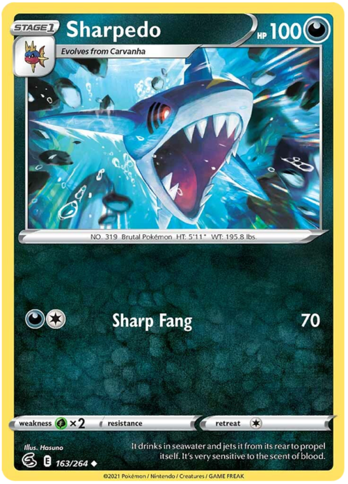 Sharpedo Card Front