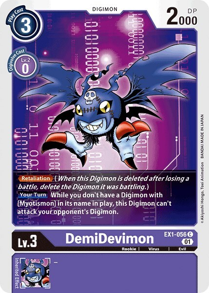 DemiDevimon Card Front