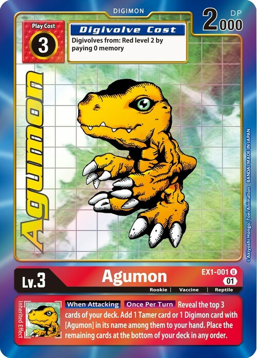 Agumon Card Front