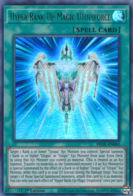 Hyper Rank-Up-Magic Utopiforce Card Front