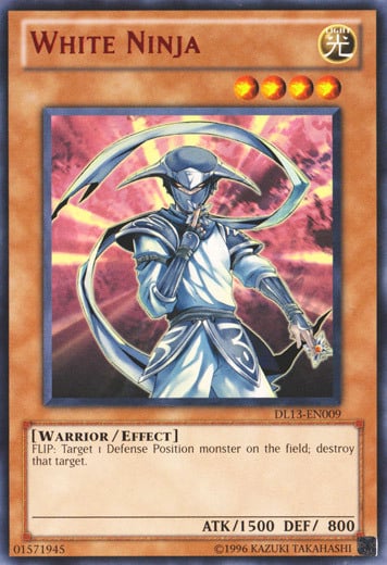 White Ninja Card Front