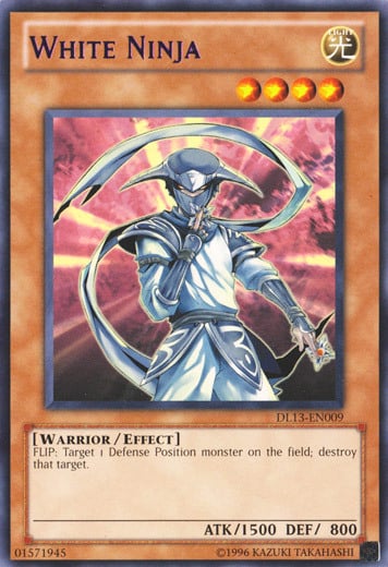 White Ninja Card Front