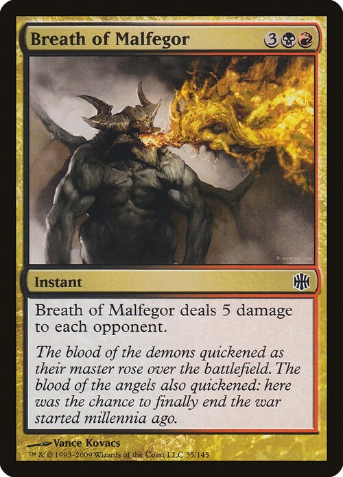 Breath of Malfegor Card Front