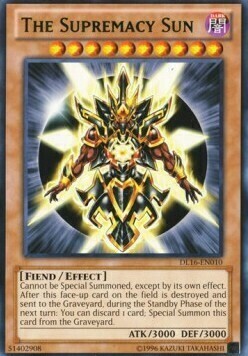 The Supremacy Sun Card Front