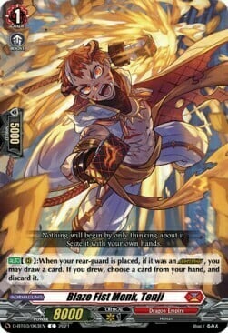 Blaze Fist Monk, Tenji Card Front