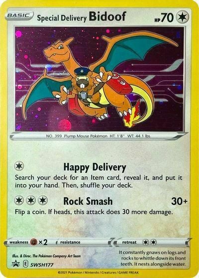 Special Delivery Bidoof Card Front