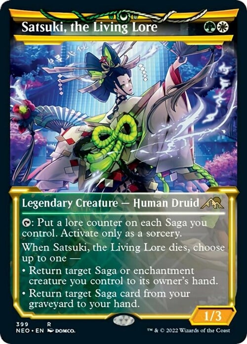 Satsuki, the Living Lore Card Front