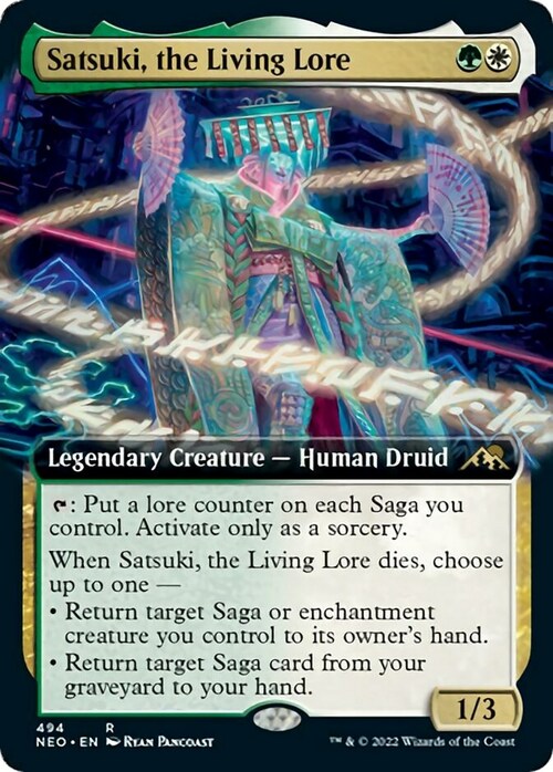 Satsuki, the Living Lore Card Front