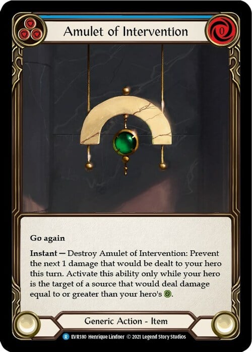 Amulet of Intervention Card Front