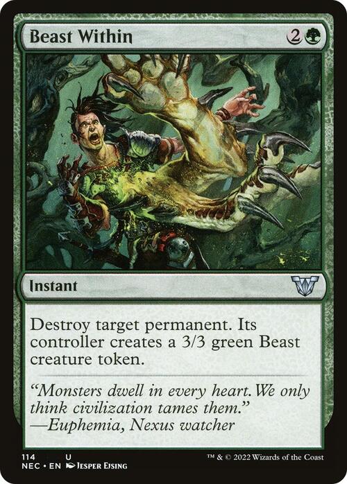 Beast Within Card Front