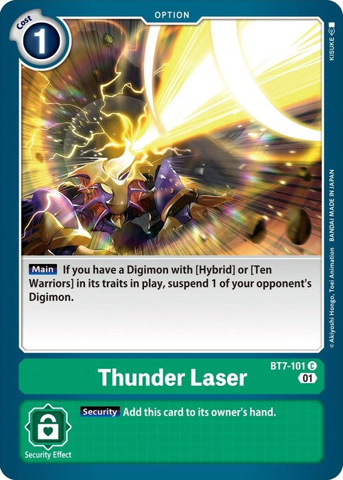 Thunder Laser Card Front