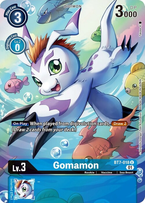 Gomamon Card Front