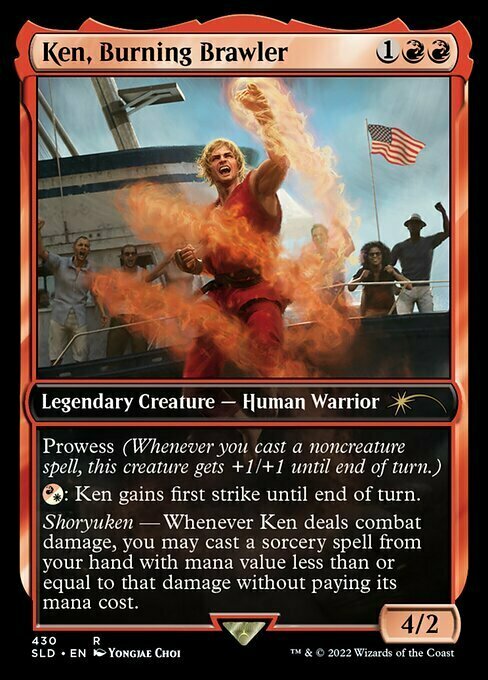 Ken, Burning Brawler Card Front