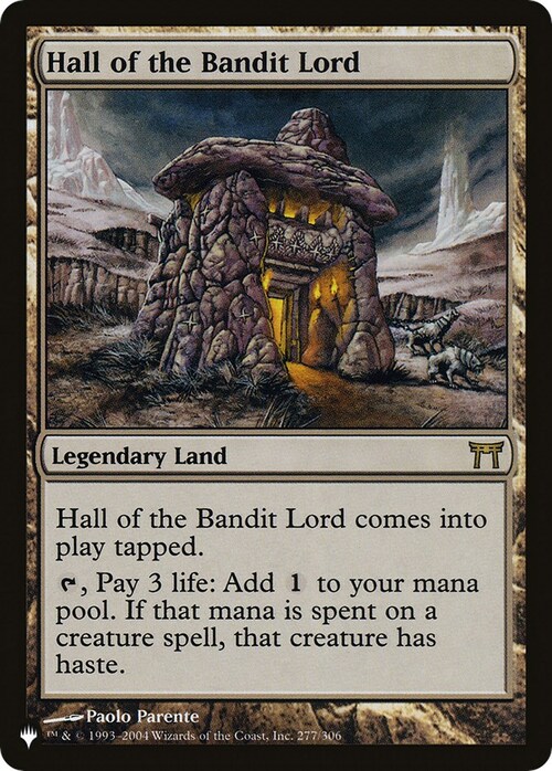 Hall of the Bandit Lord Card Front