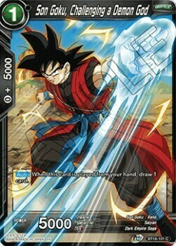 Son Goku, Challenging a Demon God Card Front