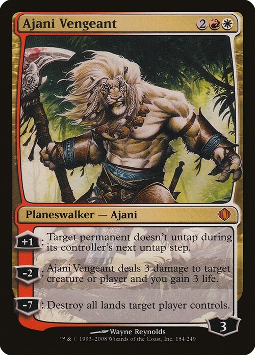 Ajani Vengeant Card Front