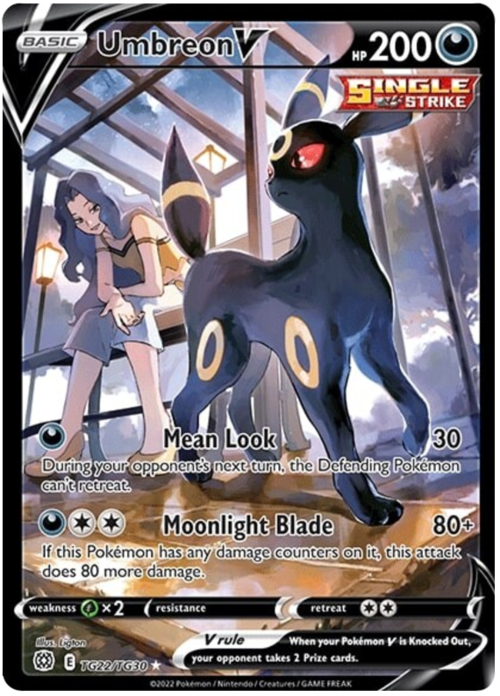 Umbreon V Card Front