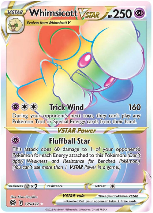 Whimsicott VSTAR Card Front