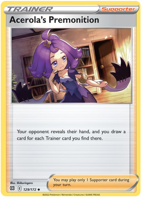 Acerola's Premonition Card Front