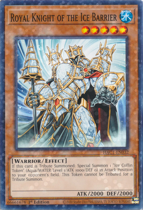 Royal Knight of the Ice Barrier Card Front