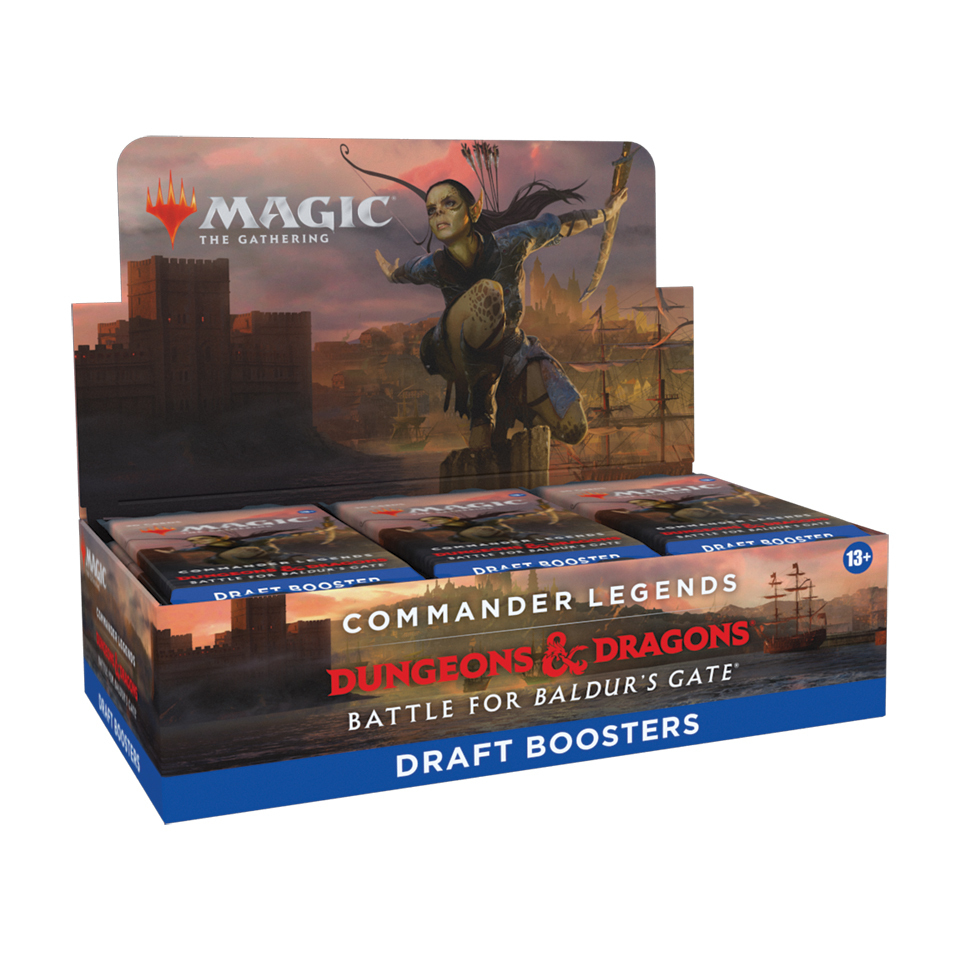 Box di buste per draft di Leggende di Commander: Battaglia per Baldur’s Gate