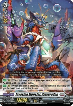 Invasion Monster, Azuzuradon Card Front