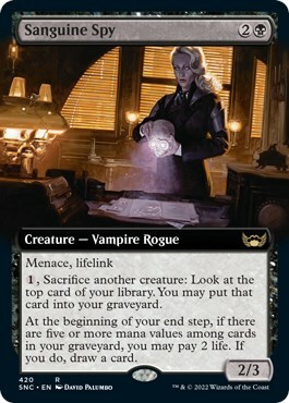 Sanguine Spy Card Front