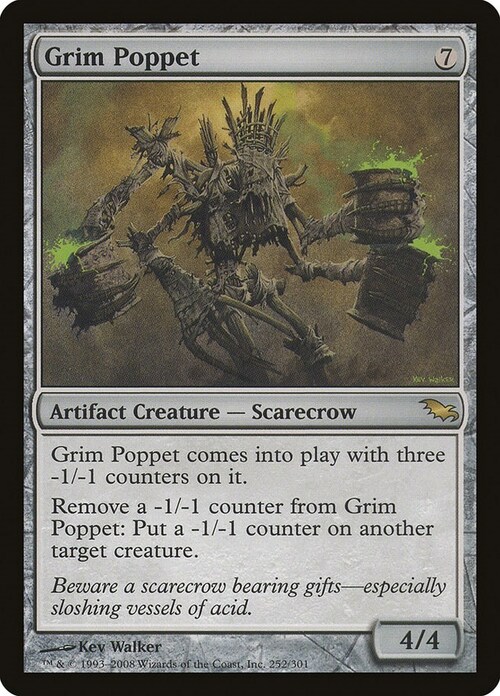 Grim Poppet Card Front