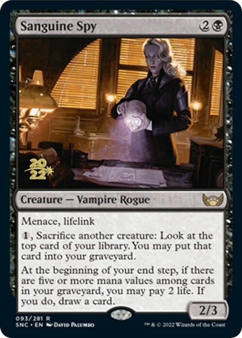 Sanguine Spy Card Front