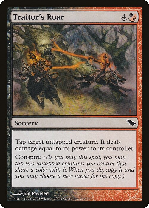 Traitor's Roar Card Front