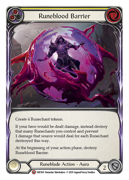 Runeblood Barrier Card Front