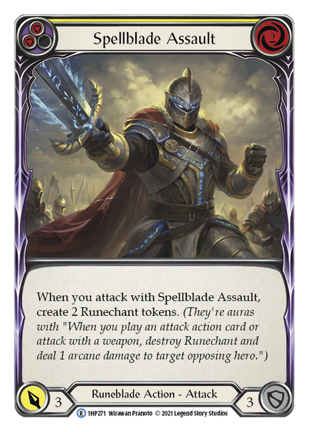 Spellblade Assault - Yellow Card Front