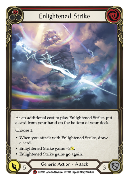 Enlightened Strike Card Front