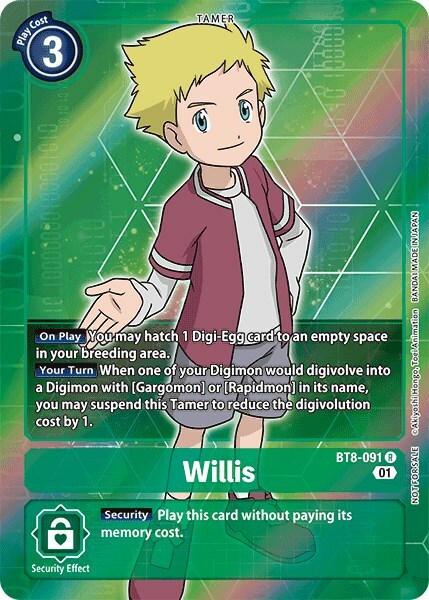 Willis Card Front