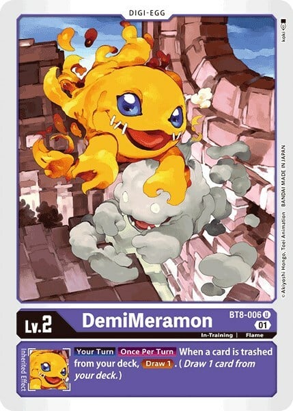 DemiMeramon Card Front