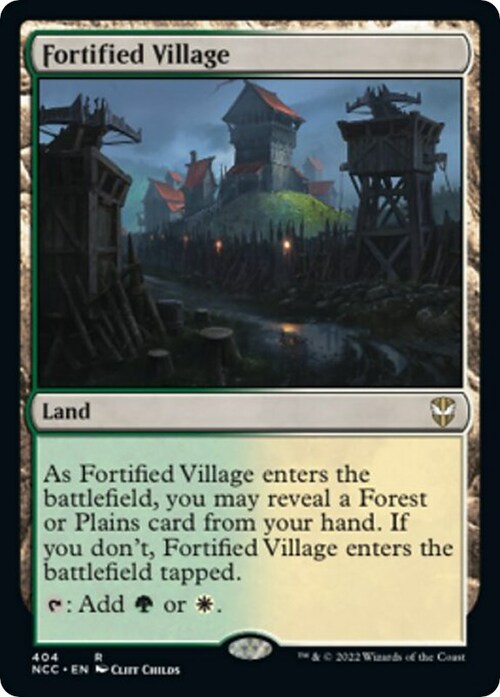 Fortified Village Card Front