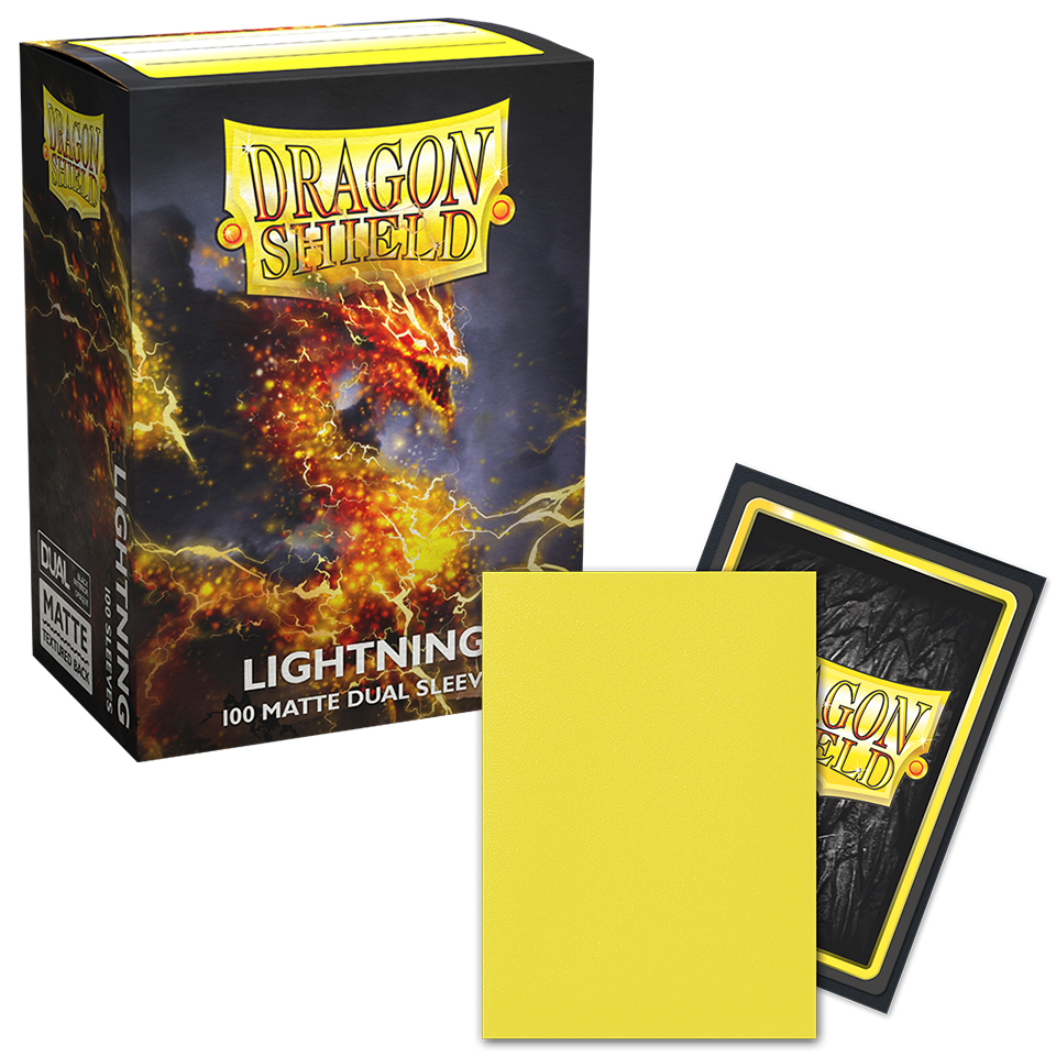 100 Dragon Shield Sleeves - Matte Dual Lightning