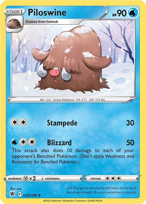 Piloswine Card Front