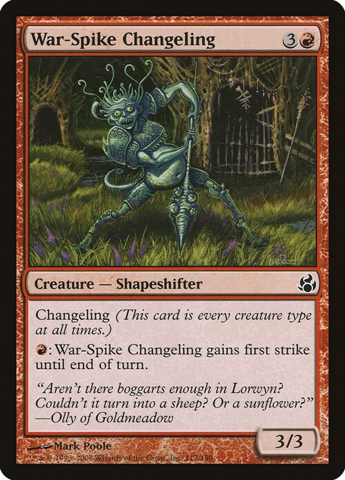 War-Spike Changeling Card Front