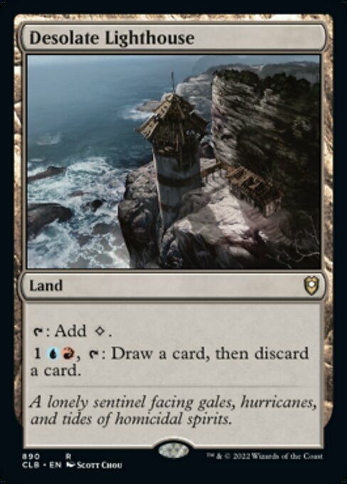 Desolate Lighthouse Card Front